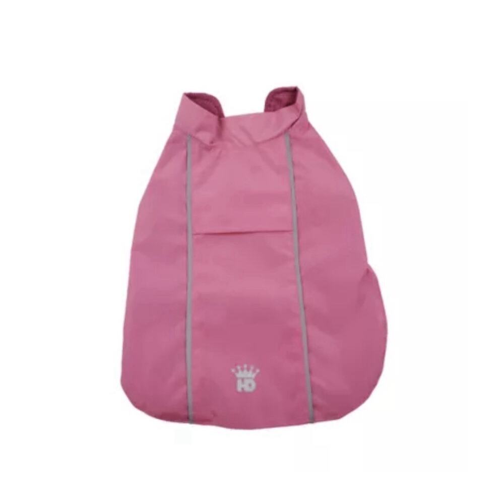 NWT Hip Doggie Pink Hoodless Dog Raincoat with Lining Size Small